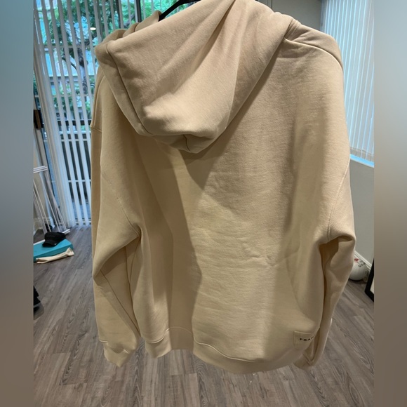 Frame Mens Natural Hoodie Medium in White - Picture 2 of 3
